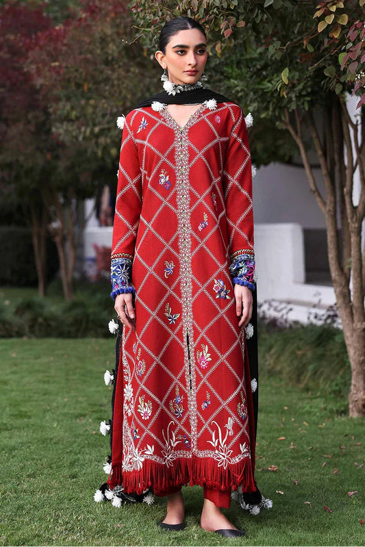 Republic Womenswear - Amaris Winter Shawl Collection - D15-Elara - Unstitched