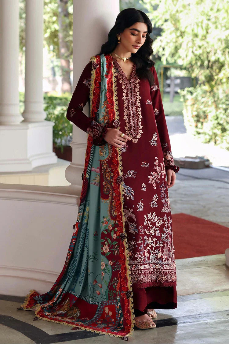 Picture of Republic Womenswear - Amaris Winter Shawl Collection - D4-Sienna - Unstitched - Available at Raja Sahib
