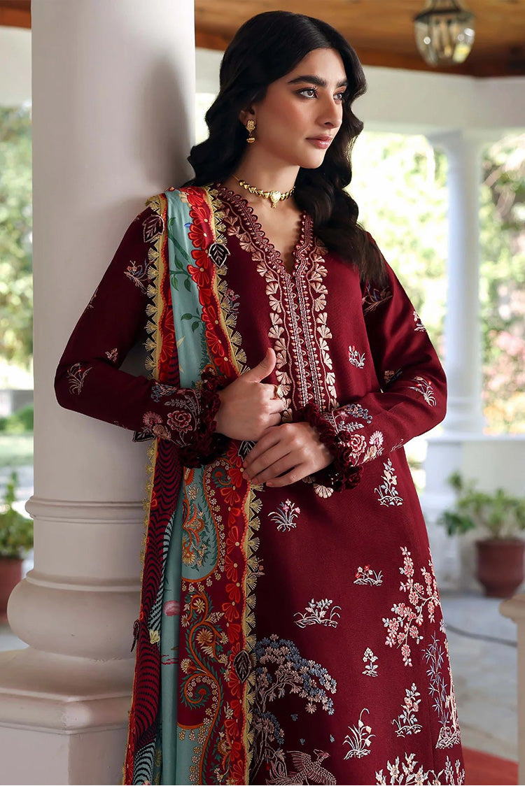 Picture of Republic Womenswear - Amaris Winter Shawl Collection - D4-Sienna - Unstitched - Available at Raja Sahib