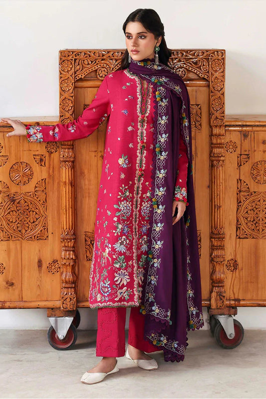 Republic Womenswear - Amaris Winter Shawl Collection - D8-Elaria - Unstitched