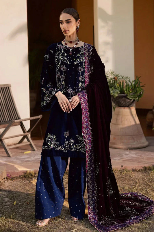 Nureh - Maya Embroidered Velvet Collection Vol 3 - NW-116 - Unstitched