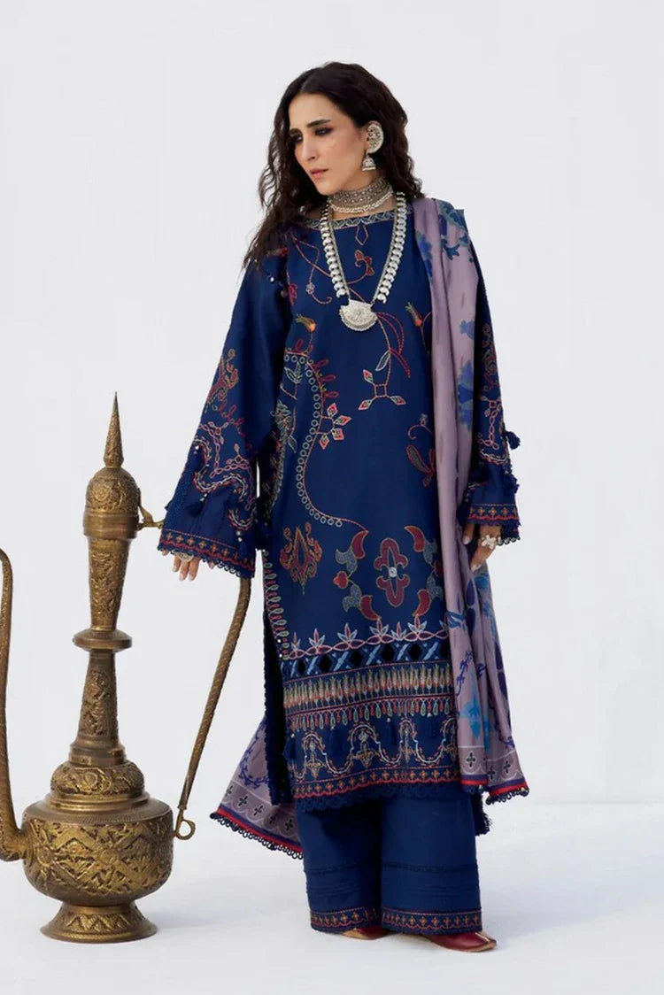 Saira Rizwan - Heritage Khaddar Karandi Collection - MAHRUKH-08 - Unstitched