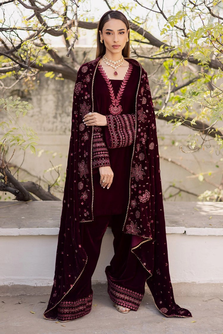 Picture of Nureh - Maya Embroidered Velvet Collection Vol 4 - NW-120 - Unstitched - Available at Raja Sahib