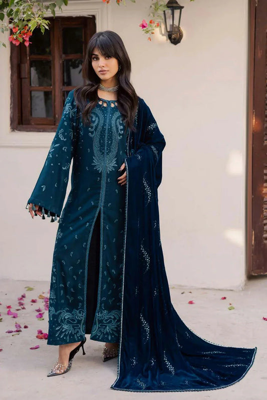 Nureh - Exclusive Luxury Unstitched Peach Leather Collection Vol 6 - NE-210 - Unstitched