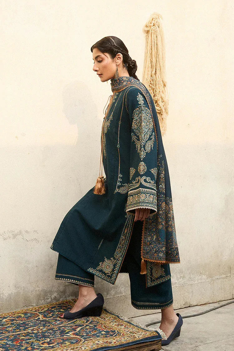 Picture of Hussain Rehar - Jugnu Karandi Unstitched AW 25 Edit 3 - LD1180-Niva - Unstitched - Available at Raja Sahib