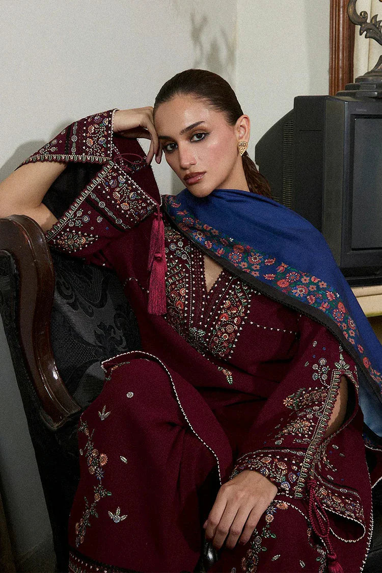 Picture of Hussain Rehar - Jugnu Karandi Unstitched AW 25 Edit 3 - LD1190-Rami - Unstitched - Available at Raja Sahib