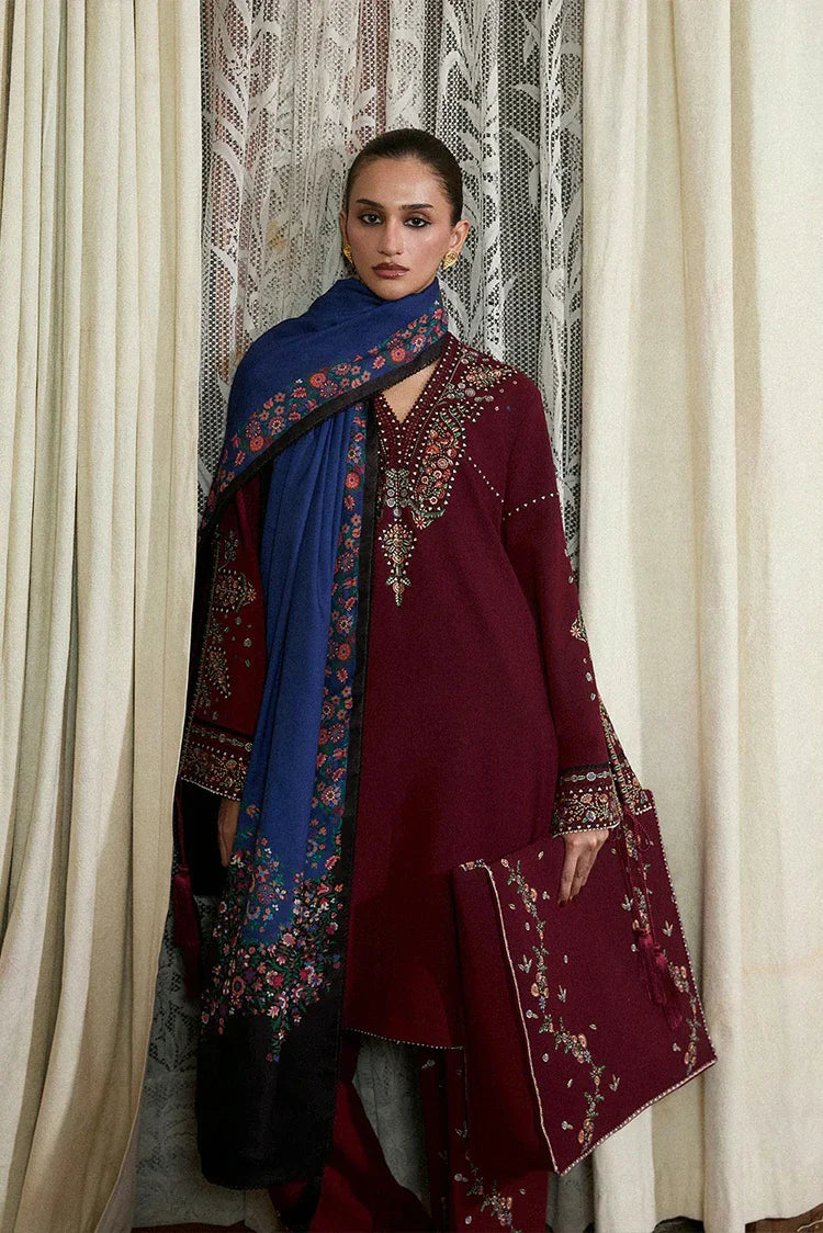 Picture of Hussain Rehar - Jugnu Karandi Unstitched AW 25 Edit 3 - LD1190-Rami - Unstitched - Available at Raja Sahib