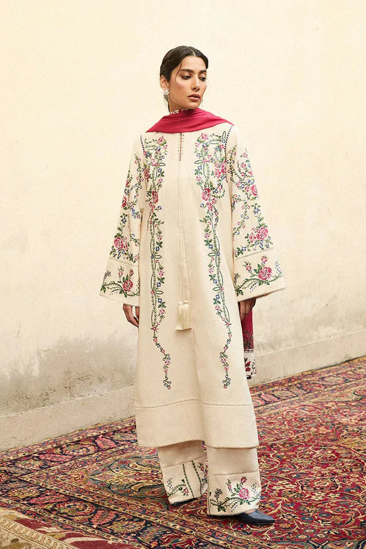 Hussain Rehar - Jugnu Karandi Unstitched AW 25 Edit 3 - LD1191-Zura - Unstitched