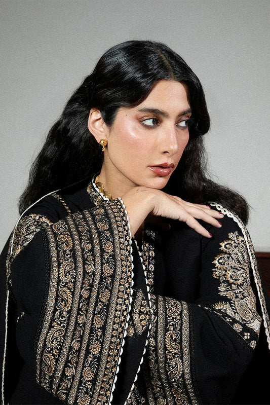 Hussain Rehar - Jugnu Karandi Unstitched AW 25 Edit 3 - LD1192-Tila - Unstitched