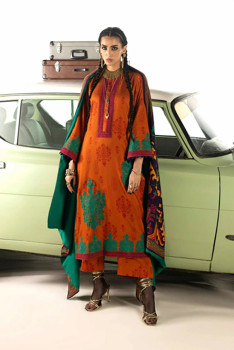 Zainab Chottani - Winter Shawl Collection - 03 Suniva - Unstitched