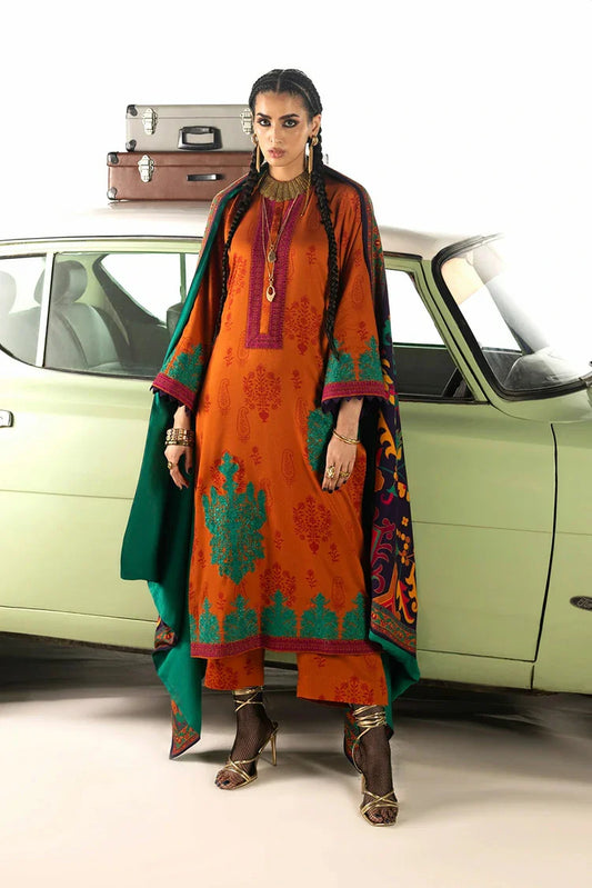 Zainab Chottani - Winter Shawl Collection - 03 Suniva - Unstitched