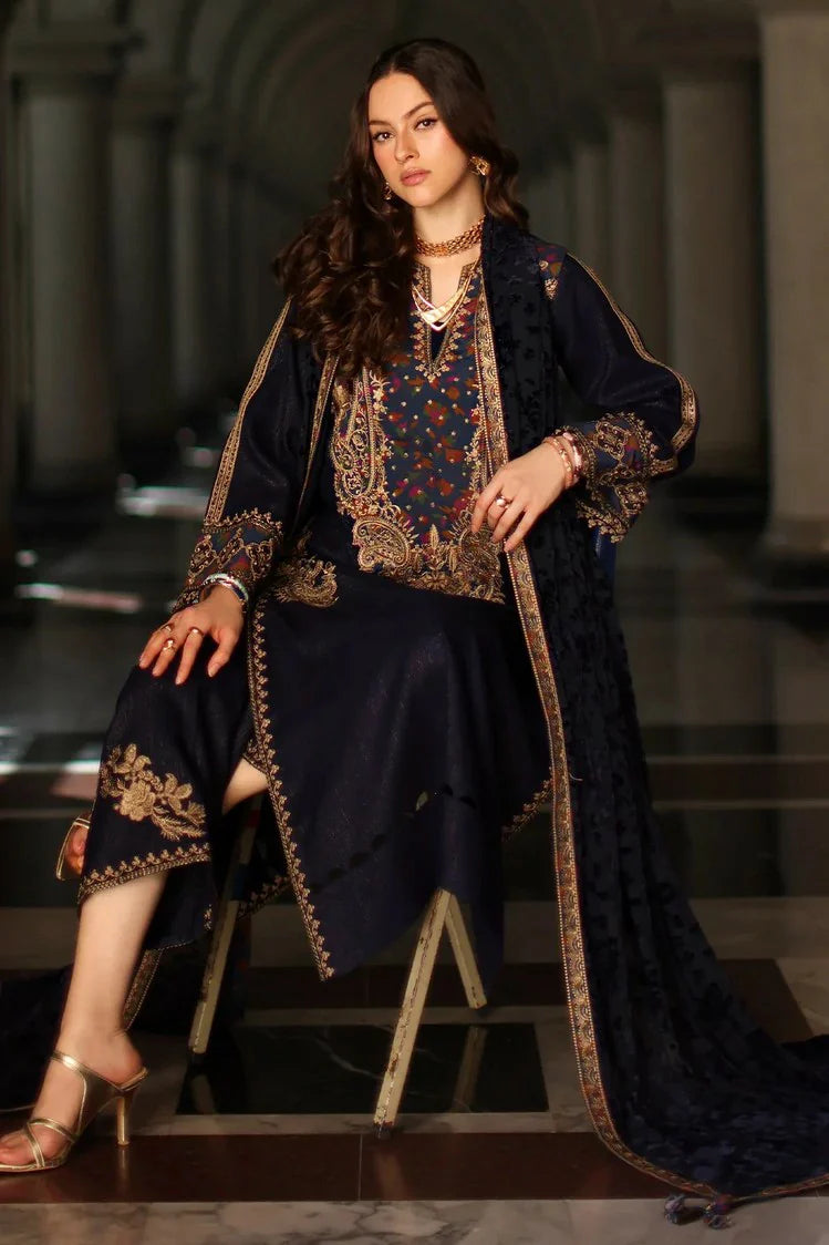 Picture of Charizma - Poshima Embroidered Peach Leather Collection Vol 3 - PSW5-16 - Unstitched - Available at Raja Sahib