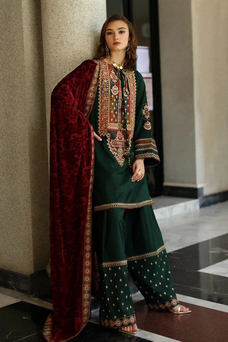 Picture of Charizma - Poshima Embroidered Peach Leather Collection Vol 3 - PSW5-17 - Unstitched - Available at Raja Sahib