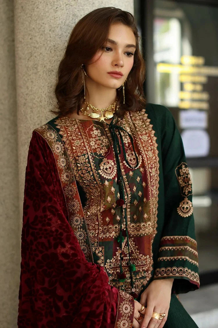 Picture of Charizma - Poshima Embroidered Peach Leather Collection Vol 3 - PSW5-17 - Unstitched - Available at Raja Sahib