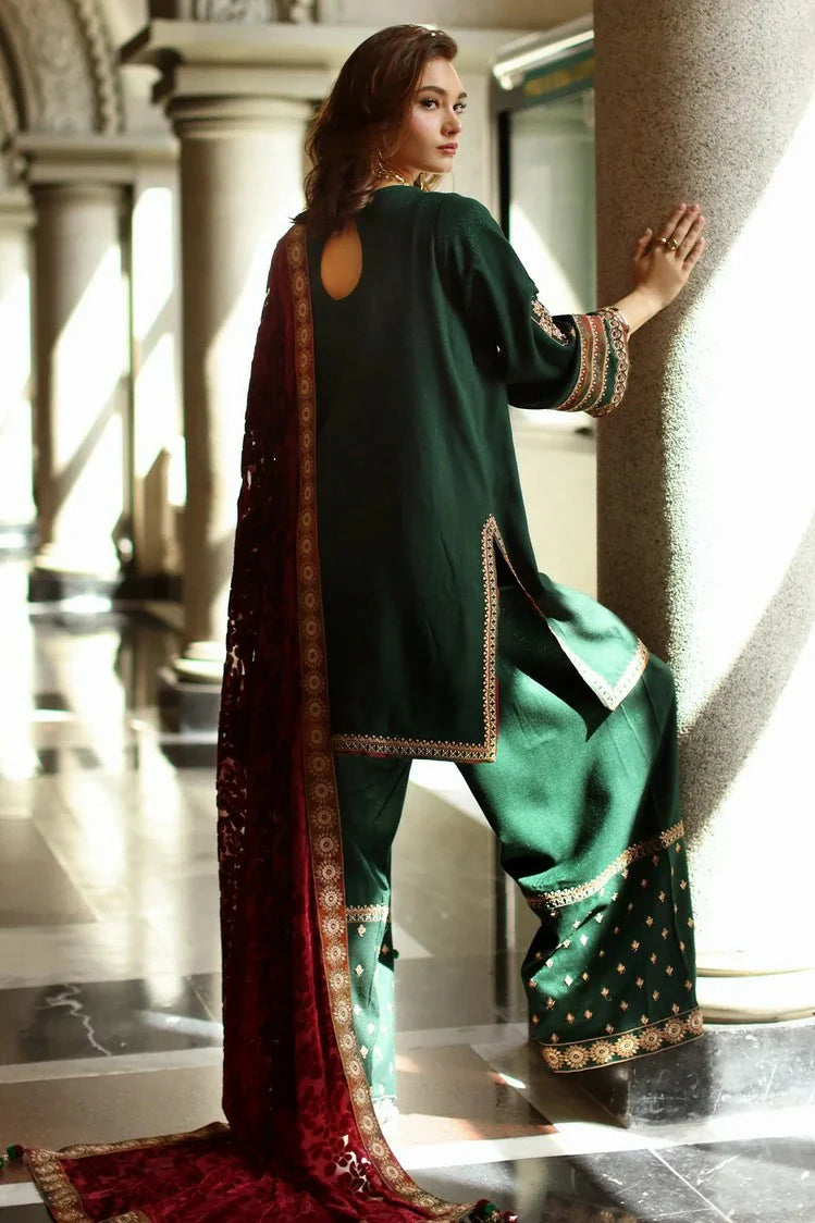 Picture of Charizma - Poshima Embroidered Peach Leather Collection Vol 3 - PSW5-17 - Unstitched - Available at Raja Sahib