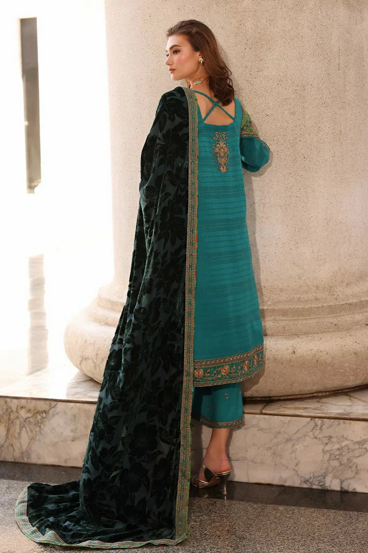 Picture of Charizma - Poshima Embroidered Peach Leather Collection Vol 3 - PSW5-19 - Unstitched - Available at Raja Sahib