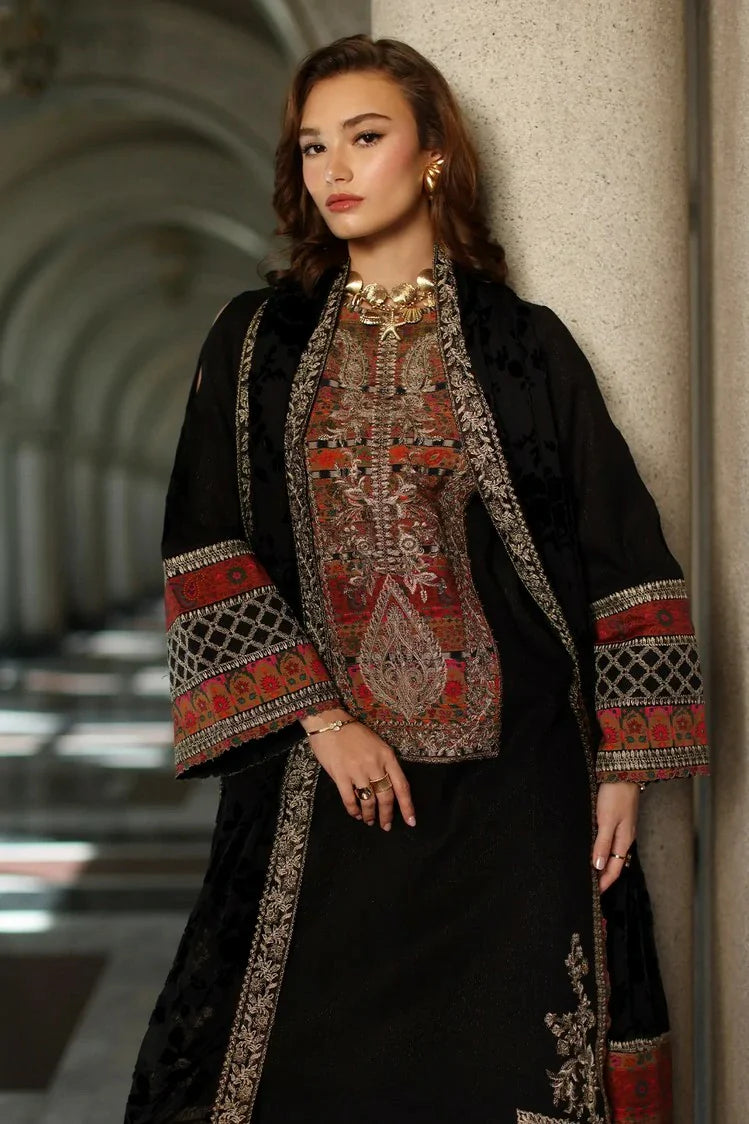 Picture of Charizma - Poshima Embroidered Peach Leather Collection Vol 3 - PSW5-21 - Unstitched - Available at Raja Sahib