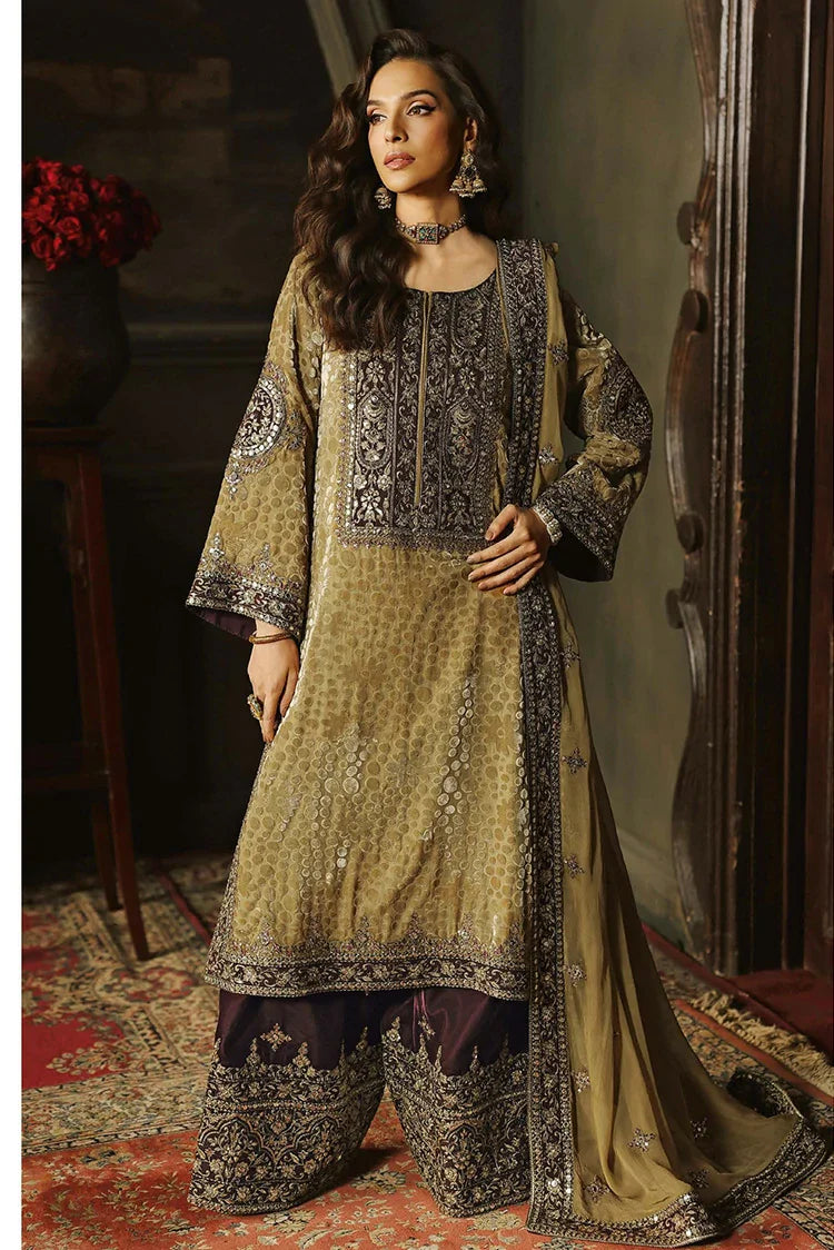 Charizma - Signora Premium Embroidered Plachi Velvet Collection Vol 2 - CVT5-13 - Unstitched