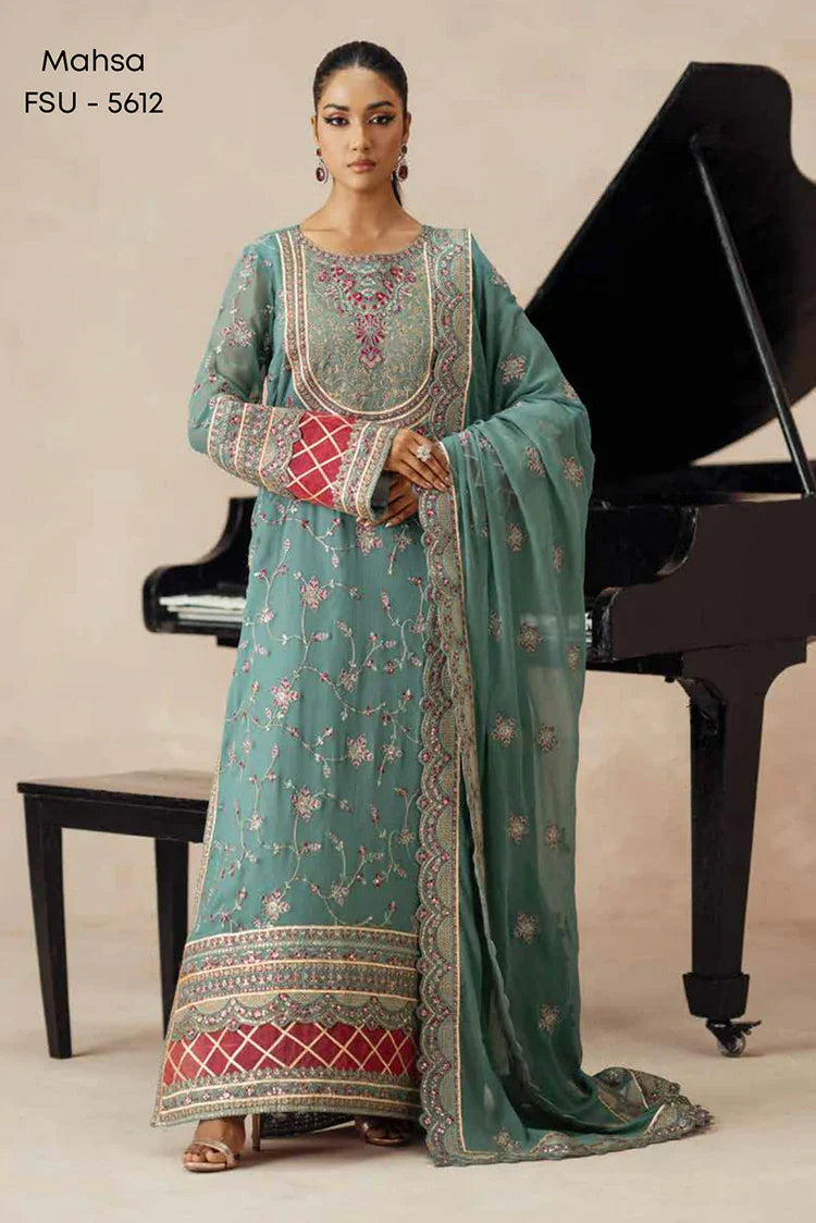 Picture of Freesia - Mehrun Luxury Chiffon Collection - FSU-5612 Mahsa - Unstitched - Available at Raja Sahib