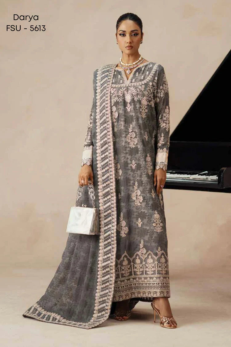 Picture of Freesia - Mehrun Luxury Chiffon Collection - FSU-5613 Darya - Unstitched - Available at Raja Sahib