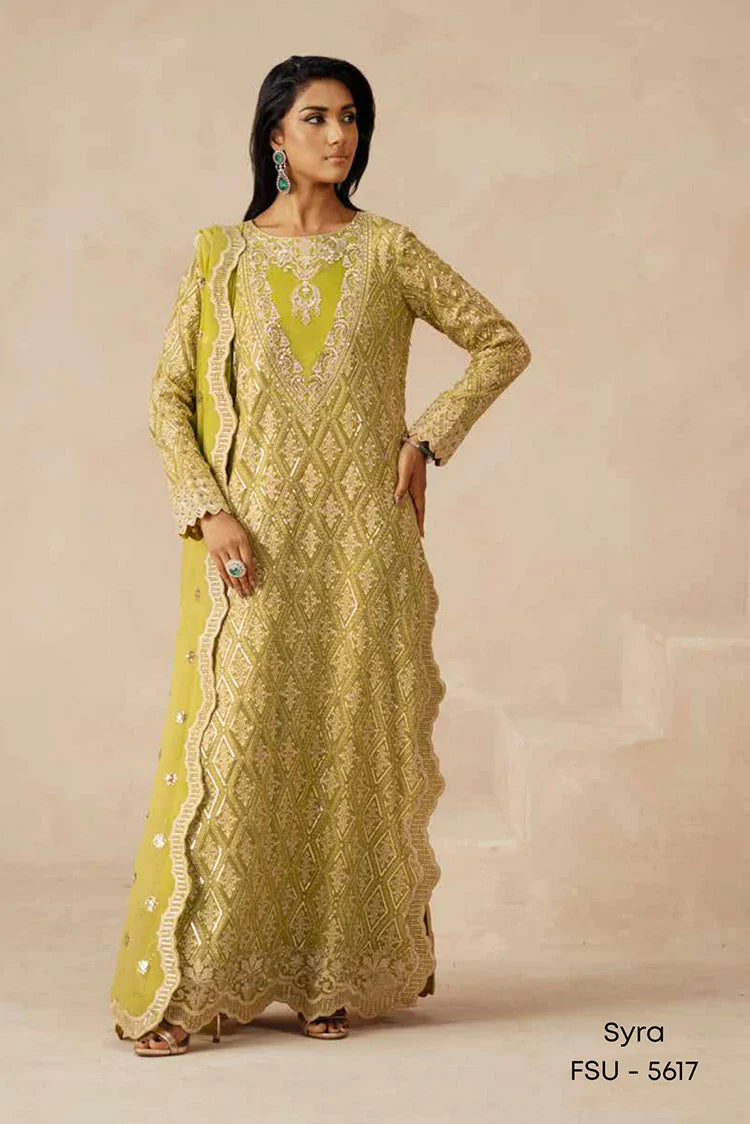 Picture of Freesia - Mehrun Luxury Chiffon Collection - FSU-5617 Syra - Unstitched - Available at Raja Sahib