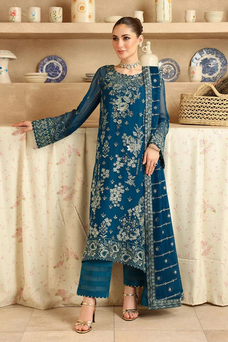 Picture of Ramsha - Sonehri Luxury Festive Chiffon Collection Vol 2 - BB-202 - Unstitched - Available at Raja Sahib