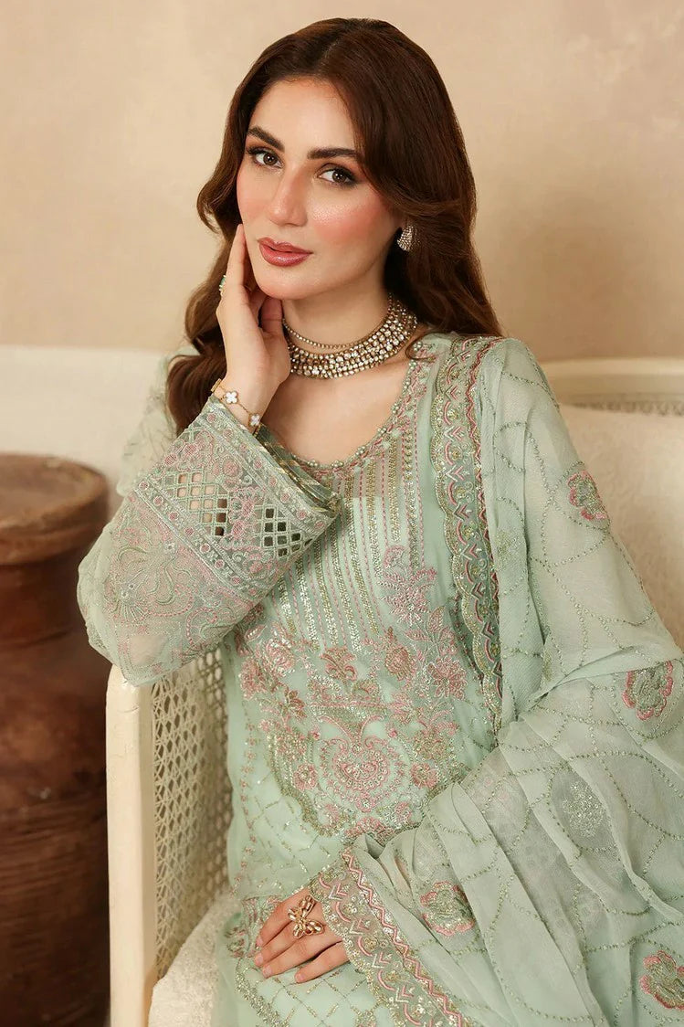 Picture of Ramsha - Sonehri Luxury Festive Chiffon Collection Vol 2 - BB-205 - Unstitched - Available at Raja Sahib