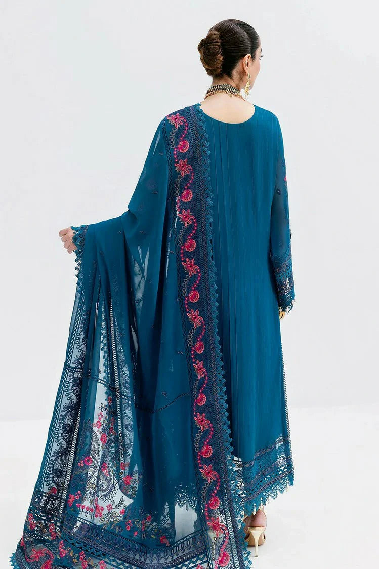 Picture of Serene - Luxe Collection - S-1093 Sapphire - Unstitched - Available at Raja Sahib