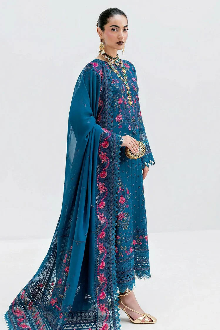 Picture of Serene - Luxe Collection - S-1093 Sapphire - Unstitched - Available at Raja Sahib