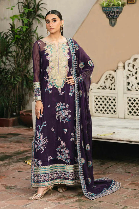Picture of Freesia - Gulnaar Luxury Chiffon Collection - Polina-FSU-5650 - Unstitched - Available at Raja Sahib