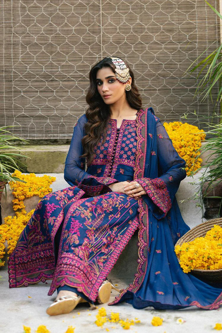 Picture of Freesia - Gulnaar Luxury Chiffon Collection - Roksana-FSU-5653 - Unstitched - Available at Raja Sahib
