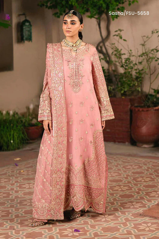 Picture of Freesia - Gulnaar Luxury Chiffon Collection - Sasha-FSU-5658 - Unstitched - Available at Raja Sahib