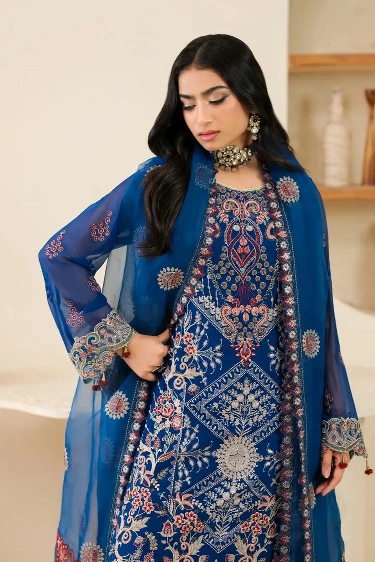 Picture of Waresha - Formal Era Collection - WFE-01-TWILIGHT ROYALE - Unstitched - Available at Raja Sahib