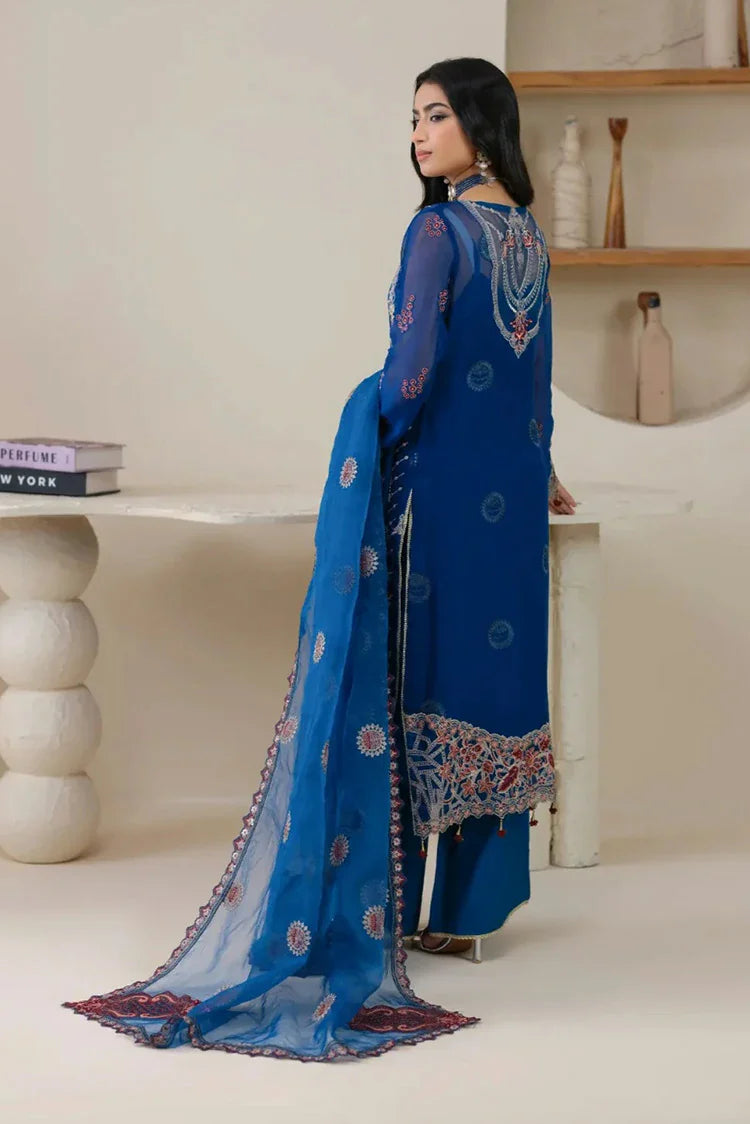 Picture of Waresha - Formal Era Collection - WFE-01-TWILIGHT ROYALE - Unstitched - Available at Raja Sahib