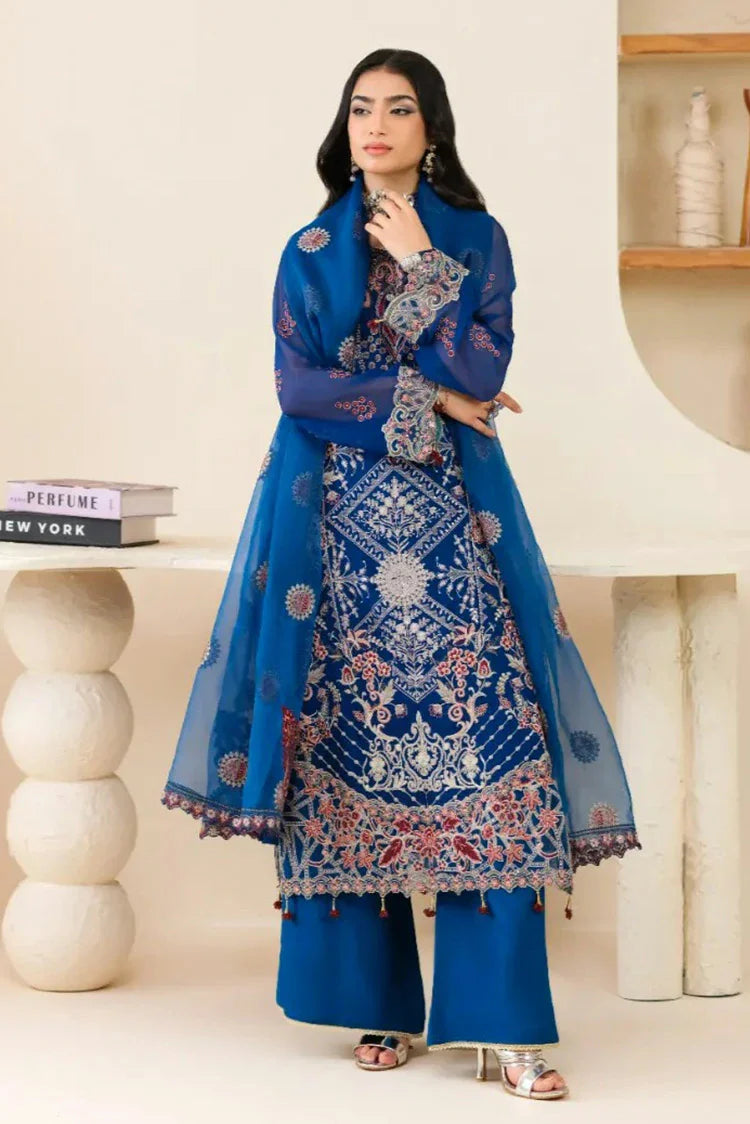 Picture of Waresha - Formal Era Collection - WFE-01-TWILIGHT ROYALE - Unstitched - Available at Raja Sahib