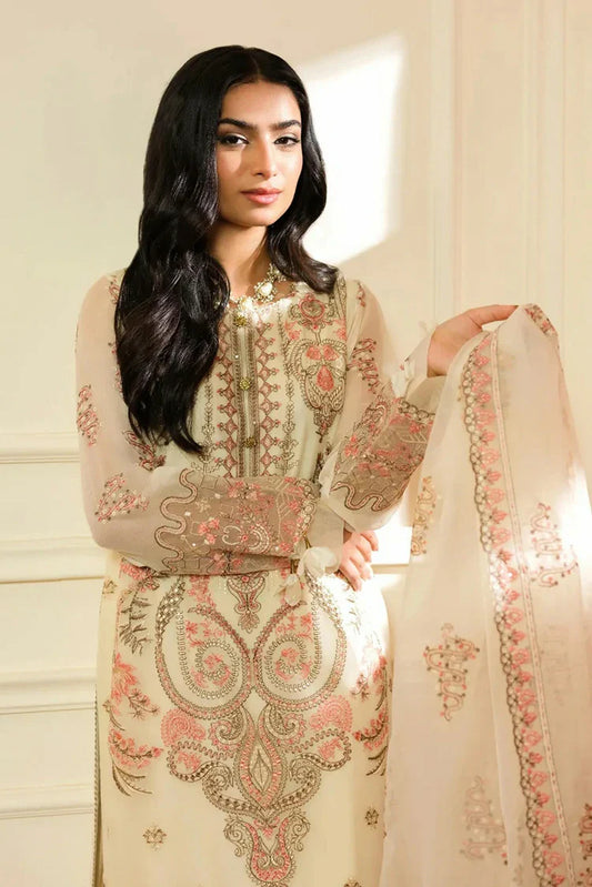 Picture of Waresha - Formal Era Collection - WFE-04-PEARL MIRAGE - Unstitched - Available at Raja Sahib