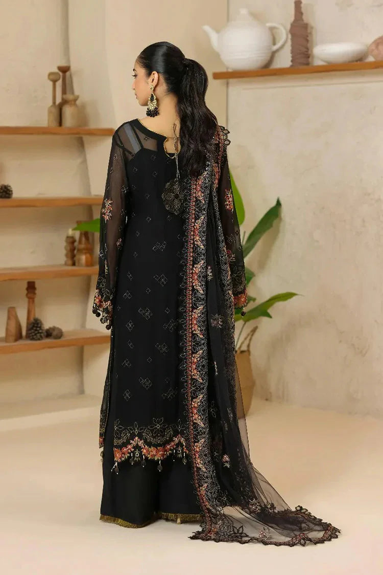 Picture of Waresha - Formal Era Collection - WFE-05-OBSIDIAN BLOOM - Unstitched - Available at Raja Sahib