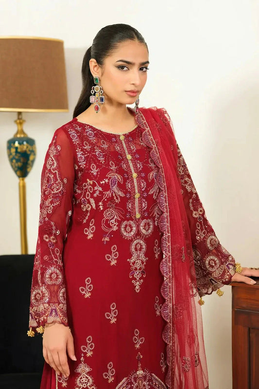 Picture of Waresha - Formal Era Collection - WFE-07-SCARLET GRACE - Unstitched - Available at Raja Sahib