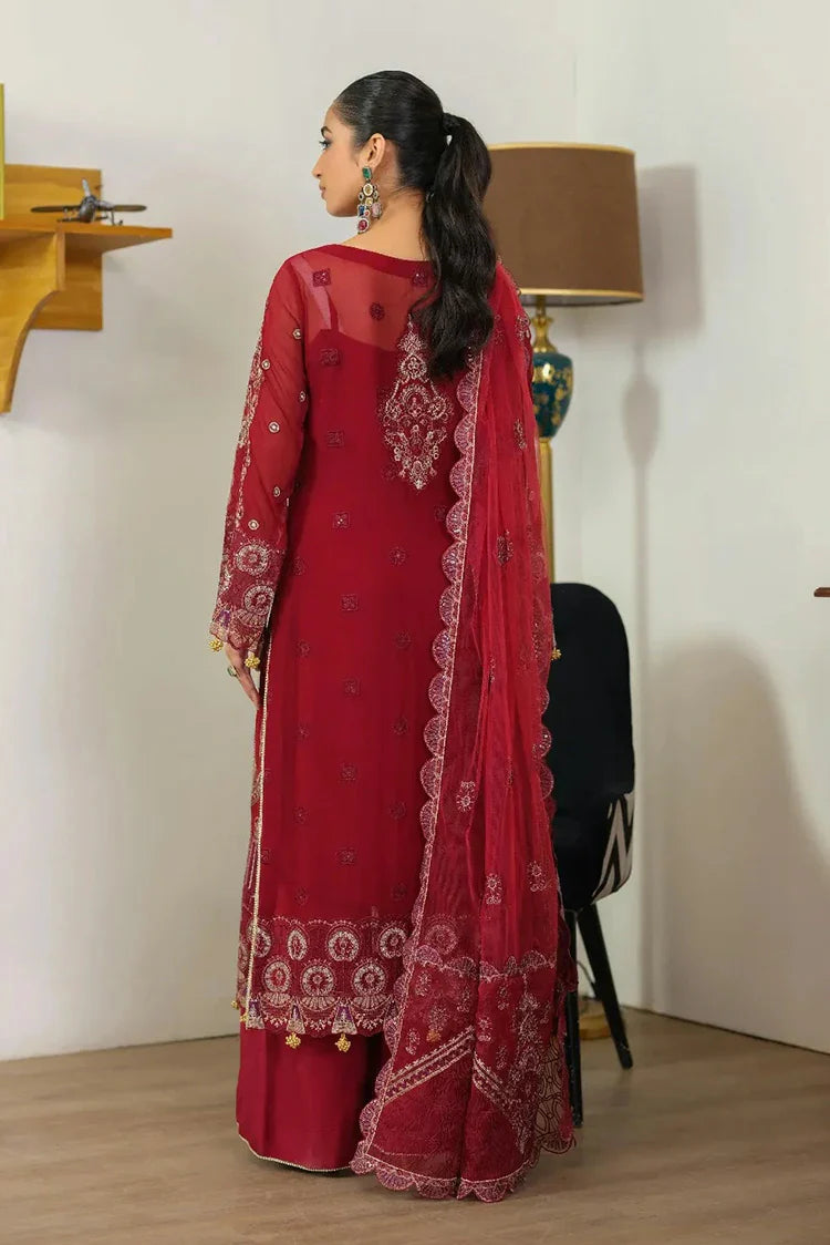 Picture of Waresha - Formal Era Collection - WFE-07-SCARLET GRACE - Unstitched - Available at Raja Sahib