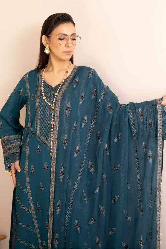 Picture of Noor e Fajar - Hania Embroidered Karandi Collection - KR-191 - Unstitched - Available at Raja Sahib