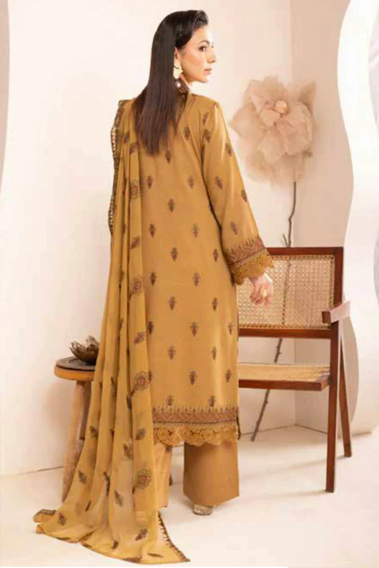 Picture of Noor e Fajar - Hania Embroidered Karandi Collection - KR-193 - Unstitched - Available at Raja Sahib