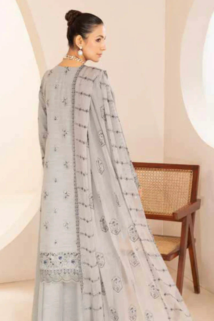 Picture of Noor e Fajar - Hania Embroidered Karandi Collection - KR-196 - Unstitched - Available at Raja Sahib