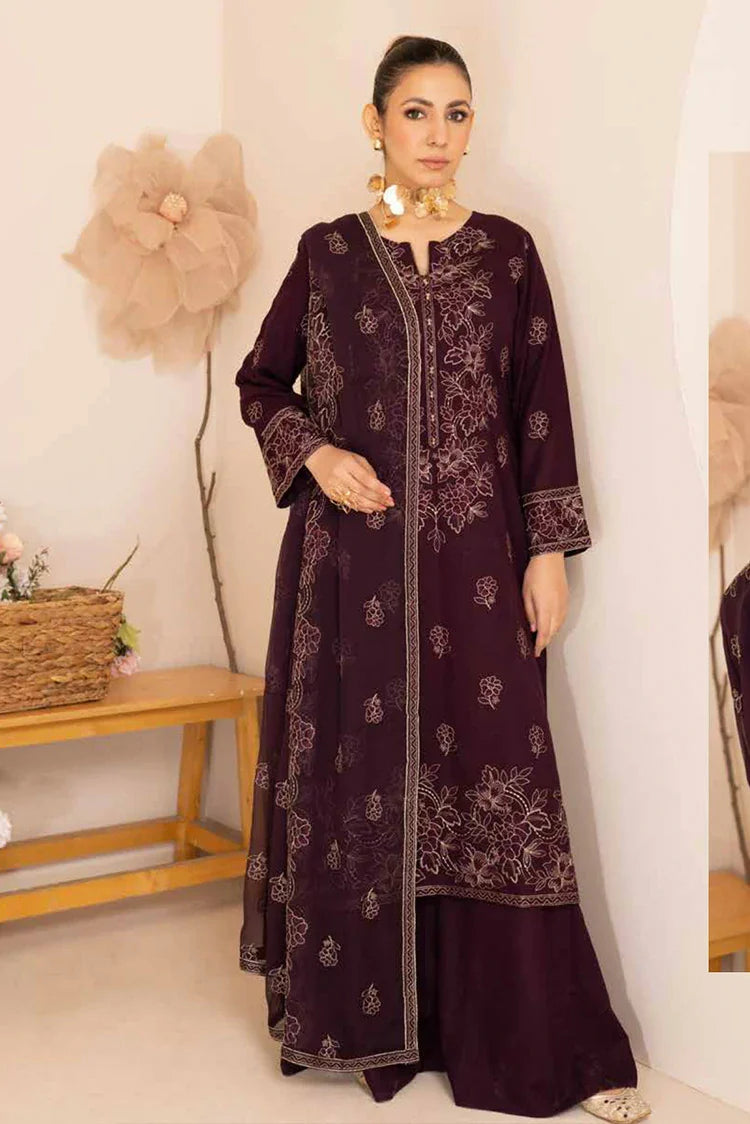 Picture of Noor e Fajar - Hania Embroidered Karandi Collection - KR-197 - Unstitched - Available at Raja Sahib