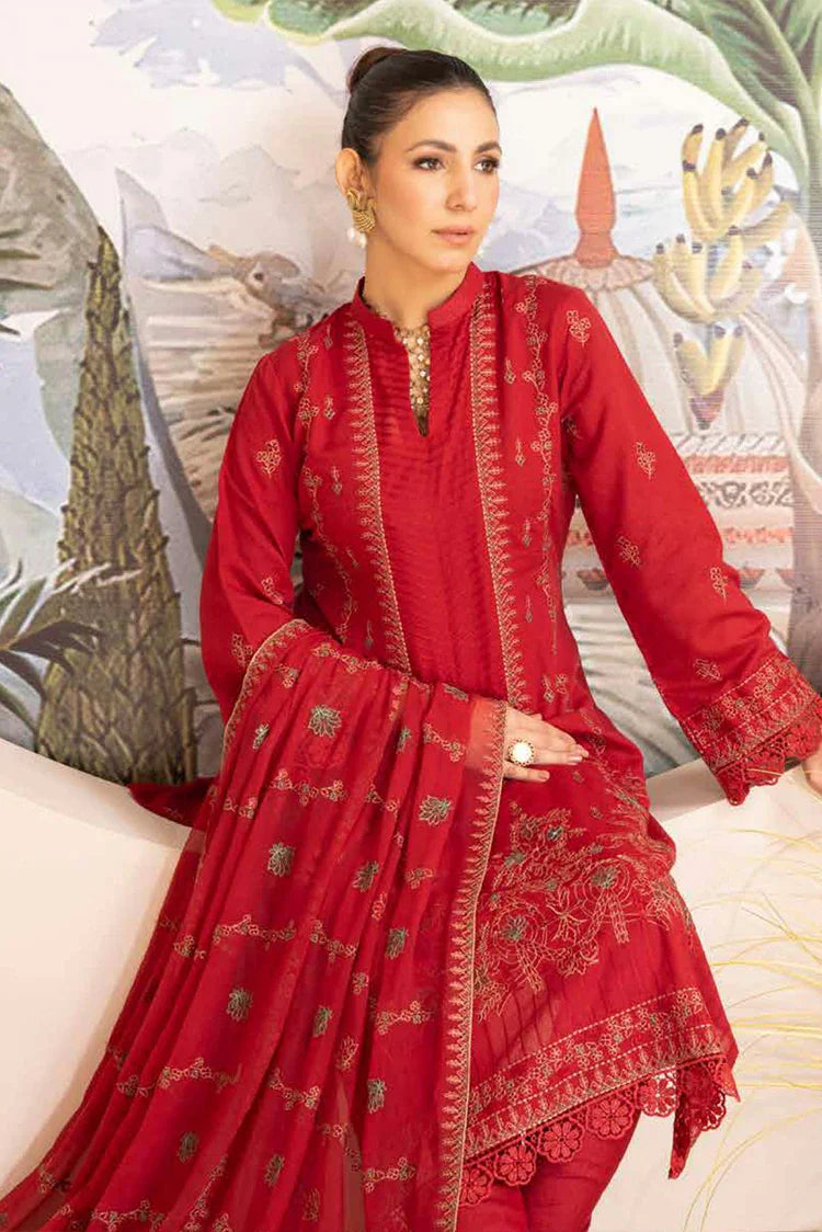 Picture of Noor e Fajar - Hania Embroidered Karandi Collection - KR-198 - Unstitched - Available at Raja Sahib