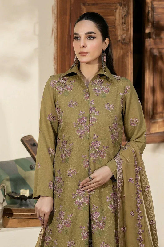 Picture of Noor e Fajar - Mehru Embroidered Karandi Collection - KR-185 - Unstitched - Available at Raja Sahib