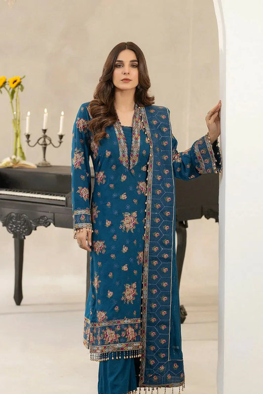 Picture of Raeesa - Dehleez Embroidered Karandi Collection - DK-001 - Unstitched - Available at Raja Sahib