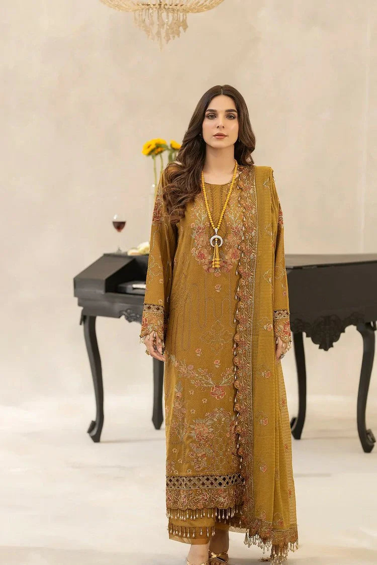 Picture of Raeesa - Dehleez Embroidered Karandi Collection - DK-002 - Unstitched - Available at Raja Sahib
