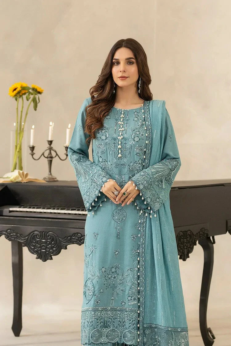 Picture of Raeesa - Dehleez Embroidered Karandi Collection - DK-003 - Unstitched - Available at Raja Sahib
