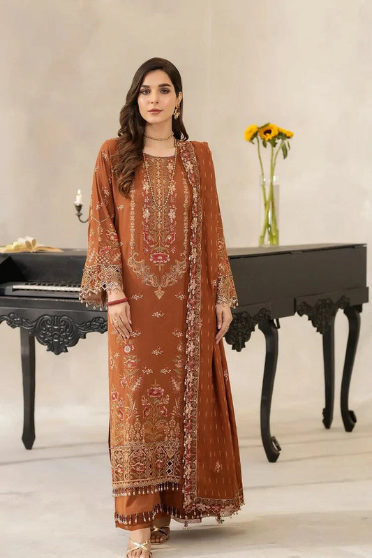 Picture of Raeesa - Dehleez Embroidered Karandi Collection - DK-007 - Unstitched - Available at Raja Sahib