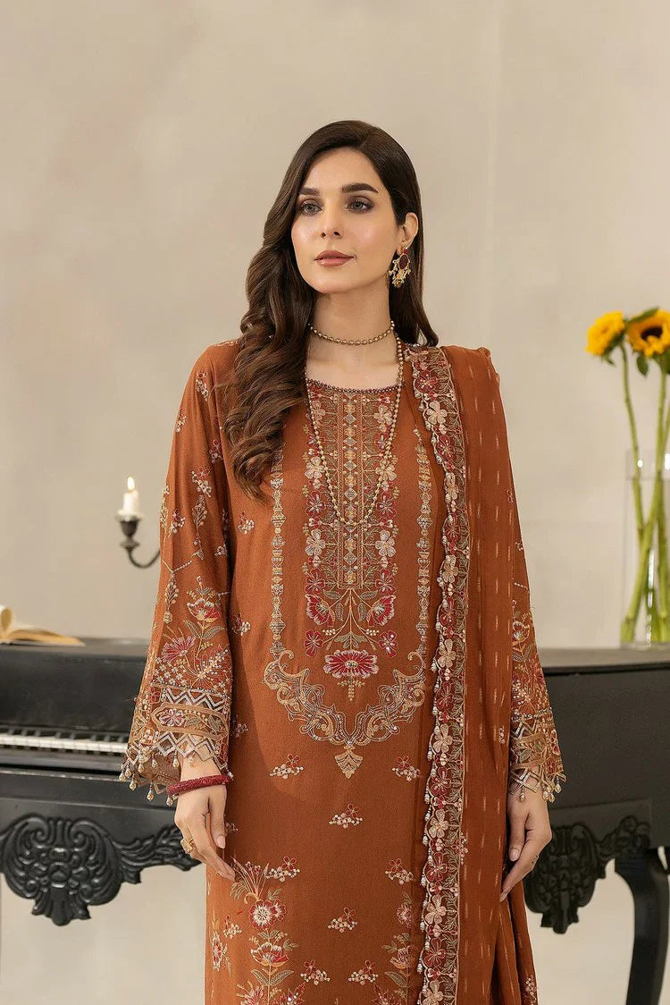 Picture of Raeesa - Dehleez Embroidered Karandi Collection - DK-007 - Unstitched - Available at Raja Sahib